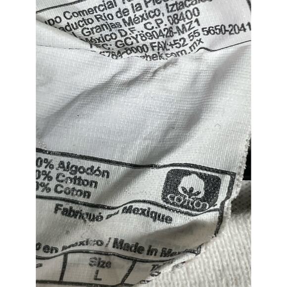 Yazbek‎ Mexico Souvenir T-Shirt Map Graphic Tee Large White Cotton - Picture 6 of 8